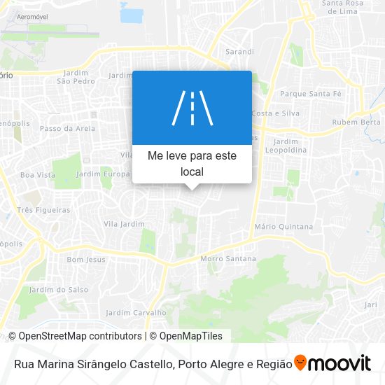 Rua Marina Sirângelo Castello mapa