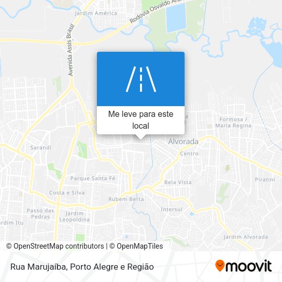 Rua Marujaíba mapa