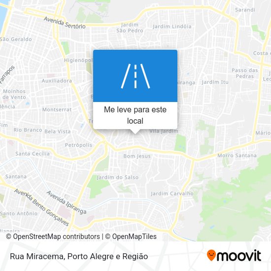 Rua Miracema mapa