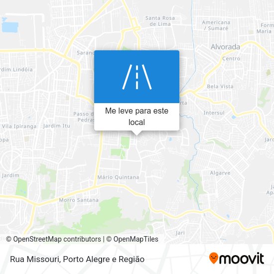 Rua Missouri mapa