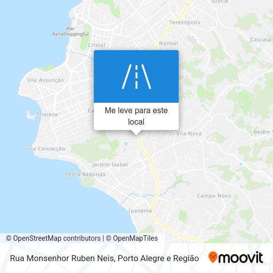 Rua Monsenhor Ruben Neis mapa