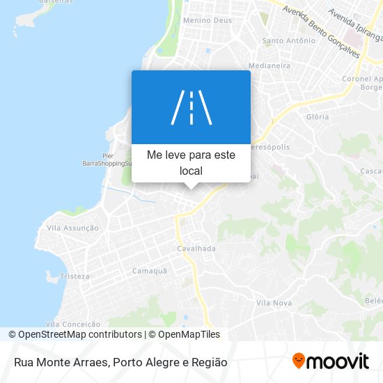 Rua Monte Arraes mapa