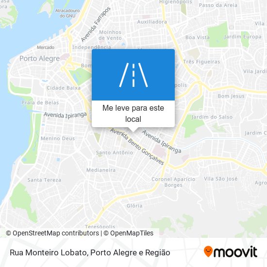 Rua Monteiro Lobato mapa