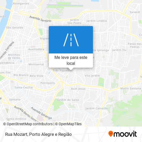 Rua Mozart mapa