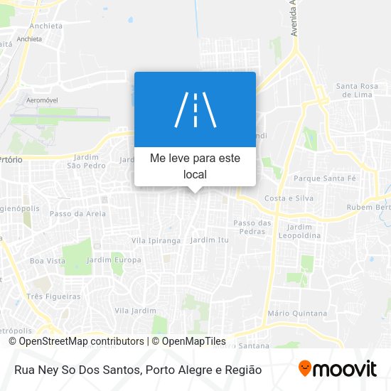 Rua Ney So Dos Santos mapa