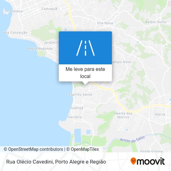 Rua Olécio Cavedini mapa