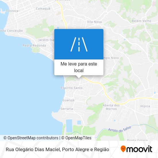 Rua Olegário Dias Maciel mapa
