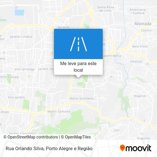 Rua Orlando Silva mapa