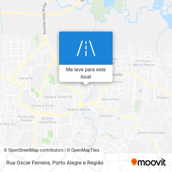 Rua Oscar Ferreira mapa