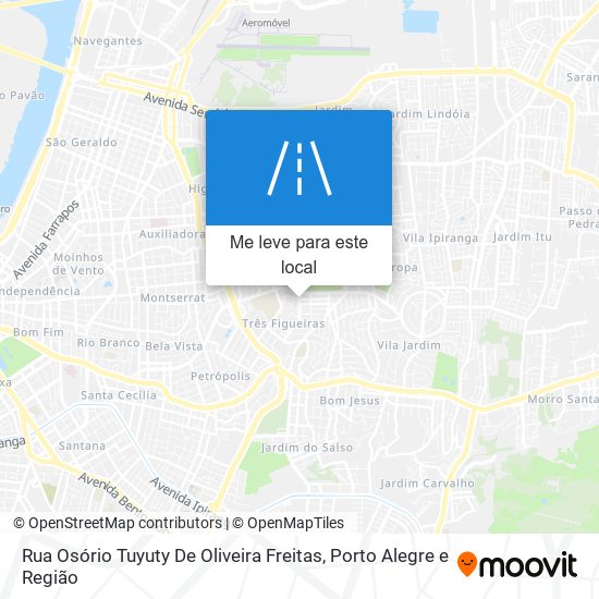 Rua Osório Tuyuty De Oliveira Freitas mapa