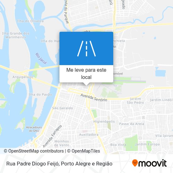 Rua Padre Diogo Feijó mapa