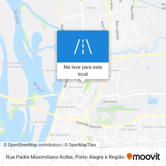 Rua Padre Maximiliano Kolbe mapa
