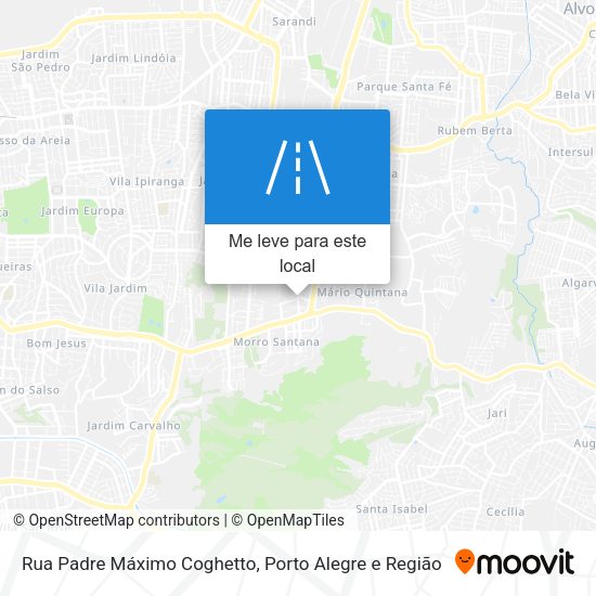 Rua Padre Máximo Coghetto mapa