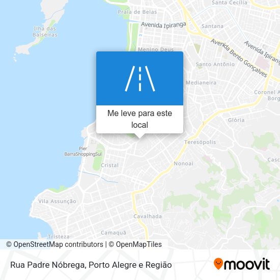Rua Padre Nóbrega mapa