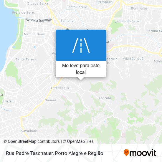 Rua Padre Teschauer mapa