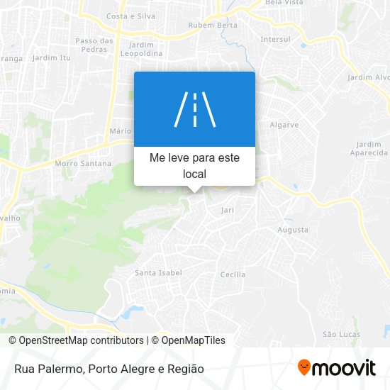 Rua Palermo mapa