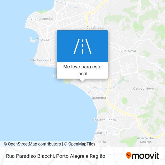 Rua Paradiso Biacchi mapa