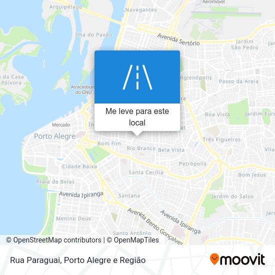 Rua Paraguai mapa