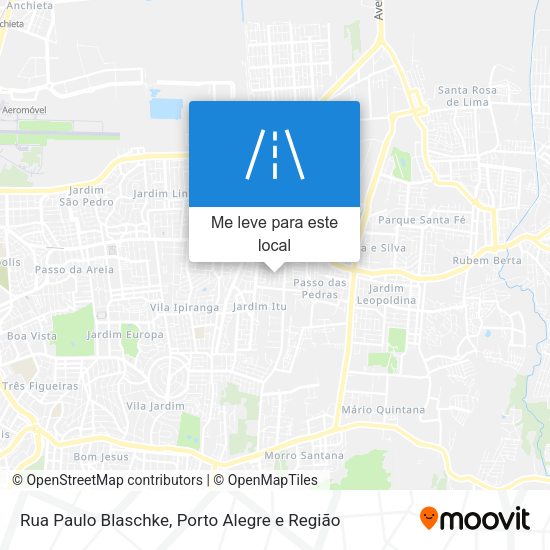 Rua Paulo Blaschke mapa