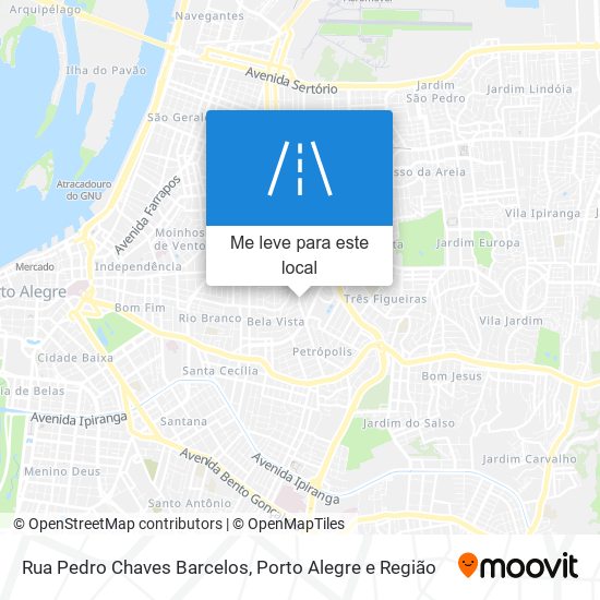 Rua Pedro Chaves Barcelos mapa