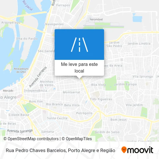 Rua Pedro Chaves Barcelos mapa