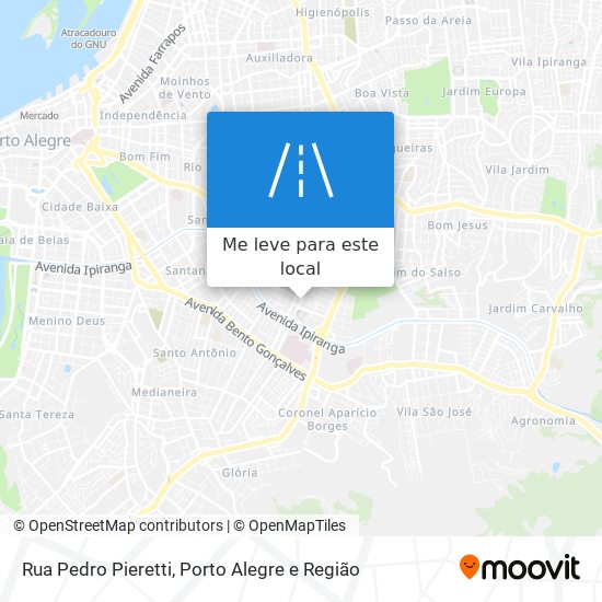 Rua Pedro Pieretti mapa