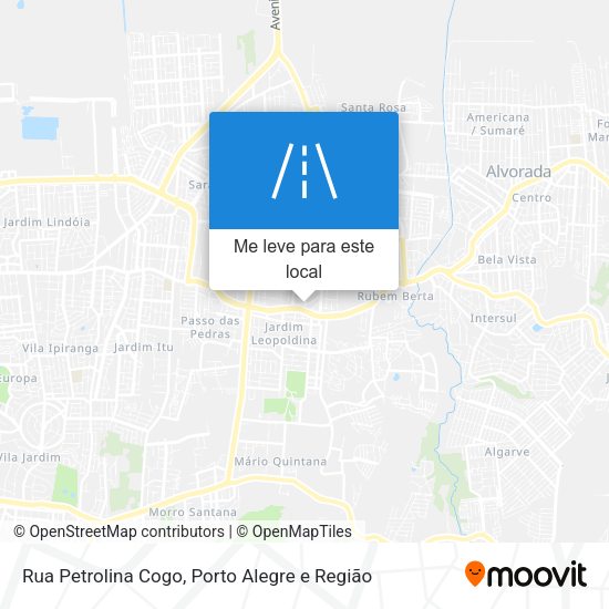 Rua Petrolina Cogo mapa