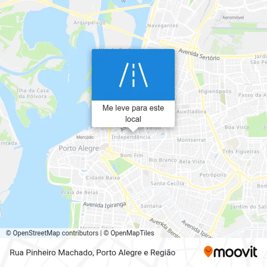 Rua Pinheiro Machado mapa