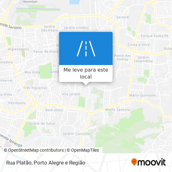 Rua Platão mapa