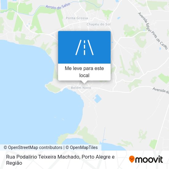 Rua Podalírio Teixeira Machado mapa