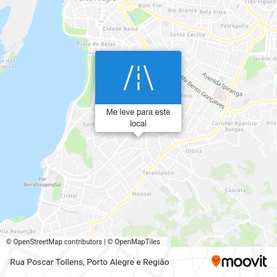 Rua Poscar Tollens mapa