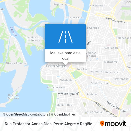 Rua Professor Annes Dias mapa