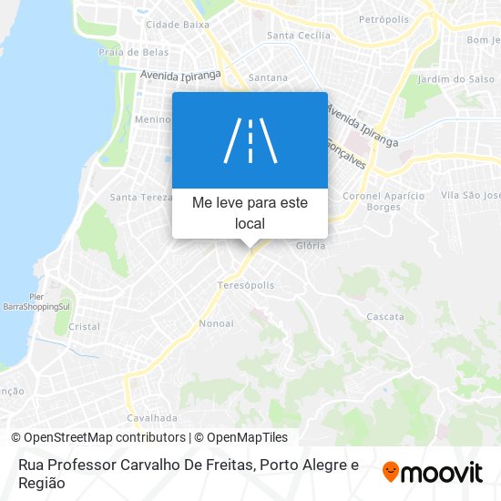 Rua Professor Carvalho De Freitas mapa