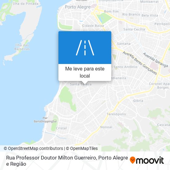Rua Professor Doutor Milton Guerreiro mapa