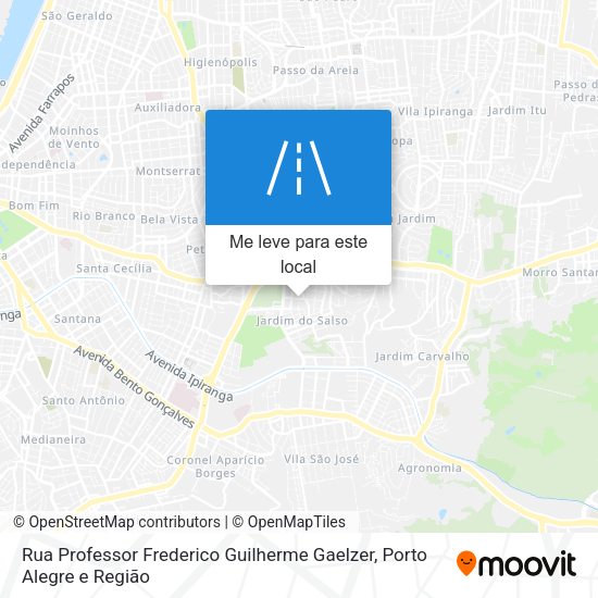 Rua Professor Frederico Guilherme Gaelzer mapa