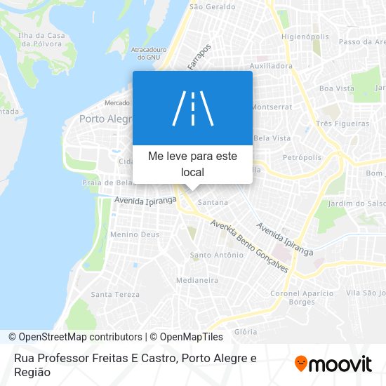 Rua Professor Freitas E Castro mapa