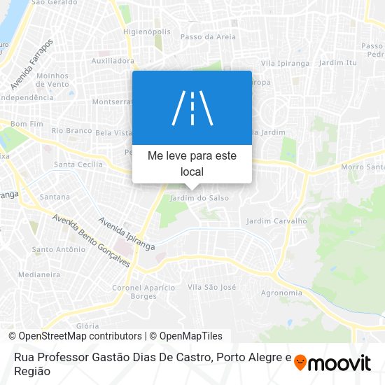 Rua Professor Gastão Dias De Castro mapa