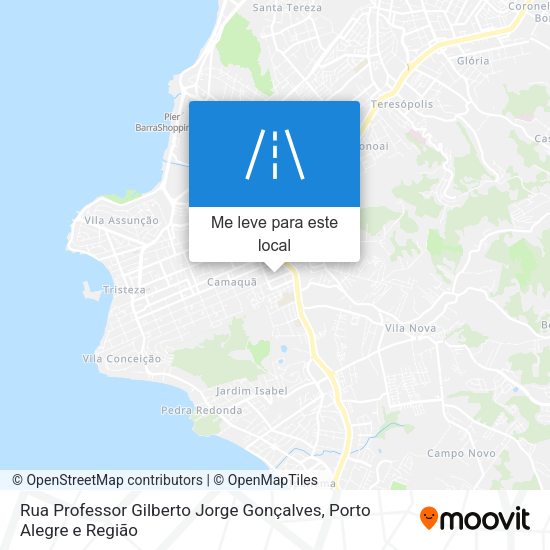 Rua Professor Gilberto Jorge Gonçalves mapa