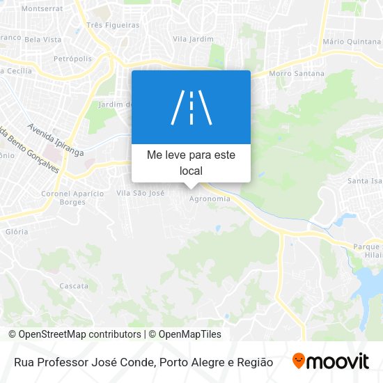 Rua Professor José Conde mapa