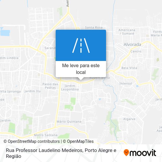 Rua Professor Laudelino Medeiros mapa