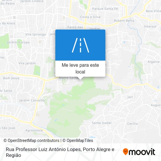 Rua Professor Luiz Antônio Lopes mapa