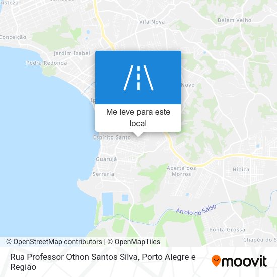 Rua Professor Othon Santos Silva mapa