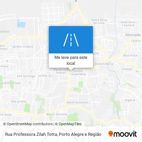 Rua Professora Zilah Totta mapa