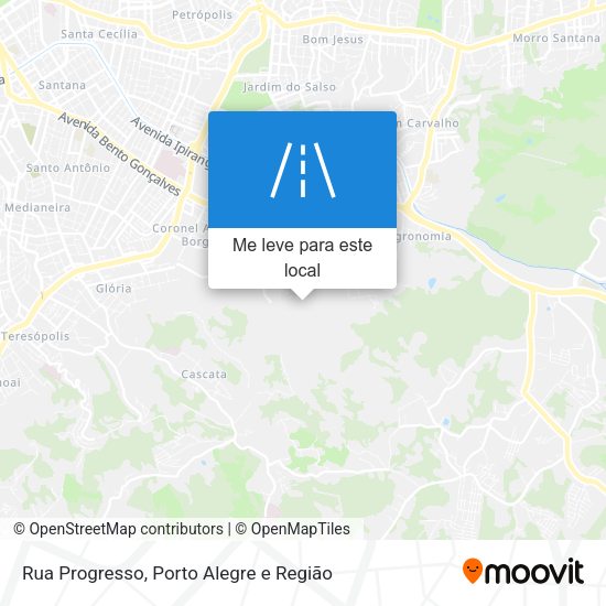 Rua Progresso mapa