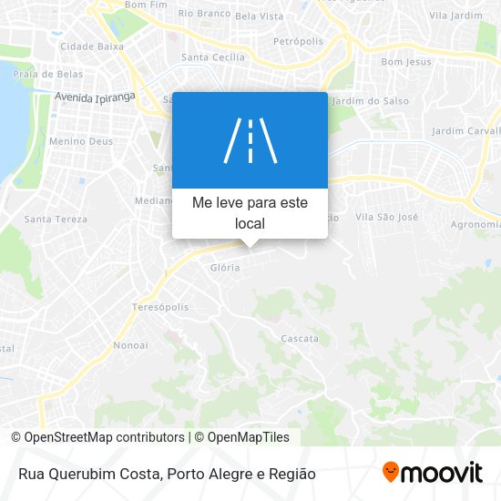 Rua Querubim Costa mapa