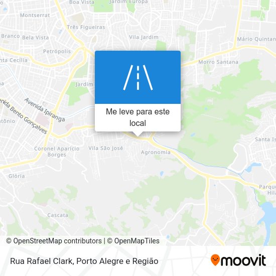 Rua Rafael Clark mapa