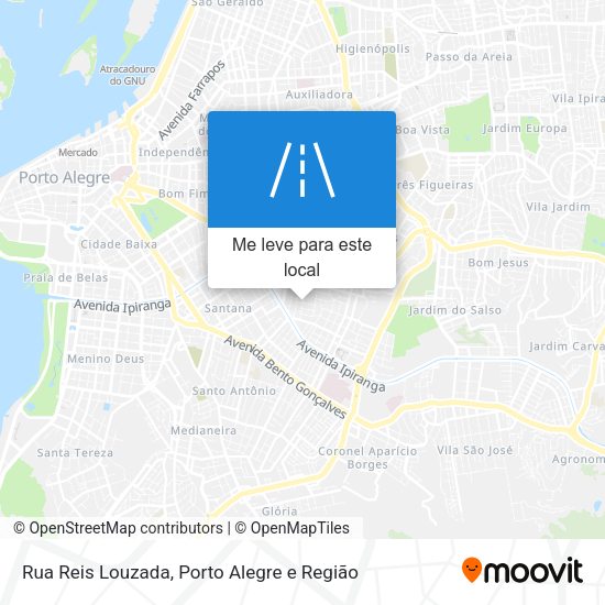 Rua Reis Louzada mapa