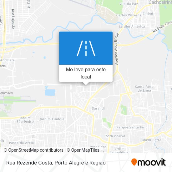 Rua Rezende Costa mapa