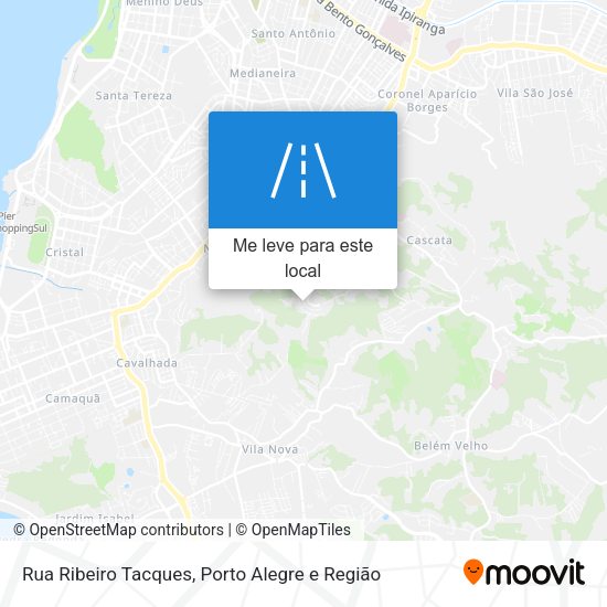 Rua Ribeiro Tacques mapa