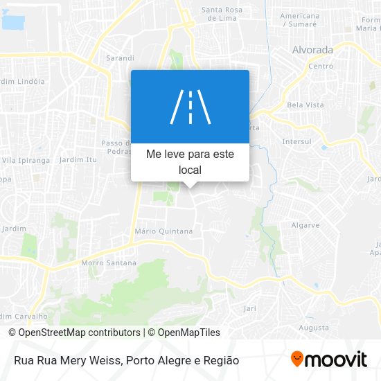 Rua Rua Mery Weiss mapa